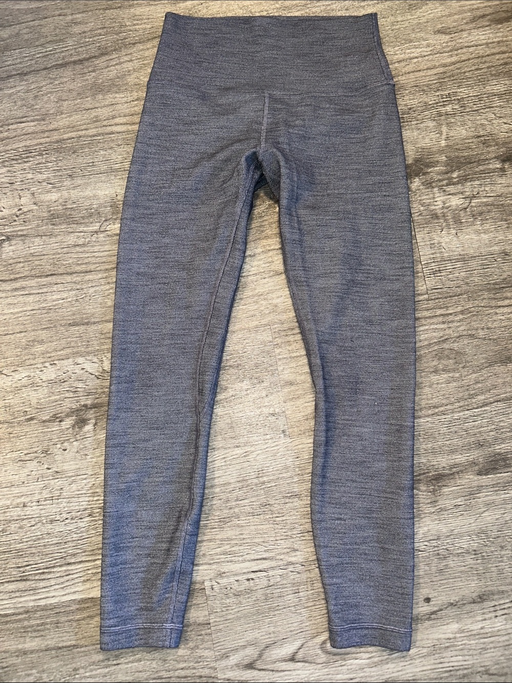 Lululemon Align High Rise Leggings 25” Size 6 Mini Space Dye Herringbone Gray - Picture 4 of 6